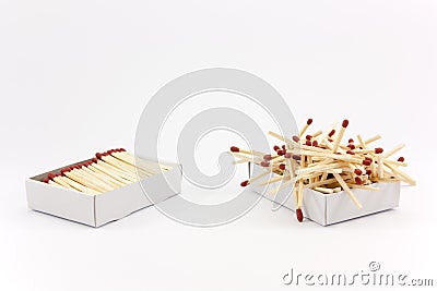 Order vs. Chaos Stock Photo