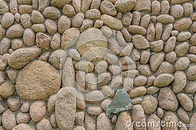 An orderly arrangement of stones Stock Photo