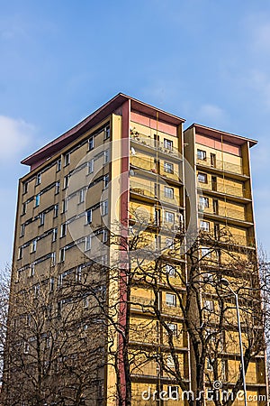 Ordinary residential block Stock Photo