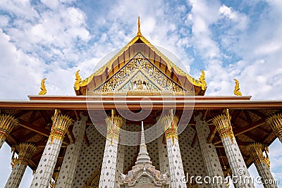 The Ordination Hall in Wat Arun, Bangkok, Thailand Stock Photo