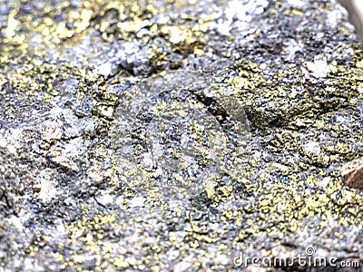 Ore and plate. Natural treasure. Stock Photo