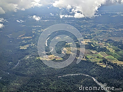 Oregon from above Stock Photo