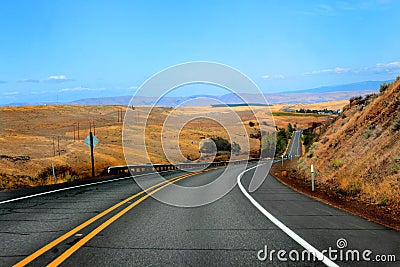 Oregon Highway Stock Photo