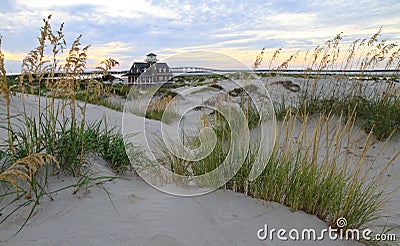 Oregon Inlet Life Saving Station Stock Photo