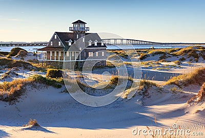 Oregon Inlet Lifesaving Station North Carolina Stock Photo