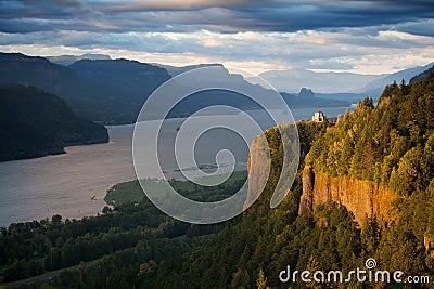 Oregon landscape - Crown Point Columbia river Stock Photo