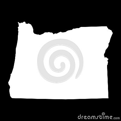 Oregon map shape, united states of america. Flat concept icon symbol vector illustration Vector Illustration