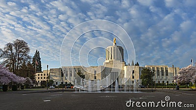 Oregon State Capitol Stock Photo