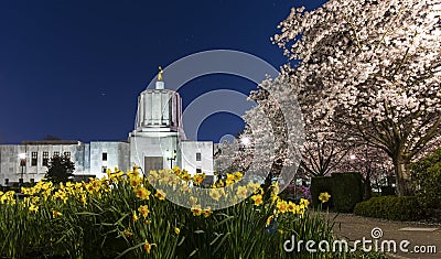Oregon State Capitol, Salem Stock Photo
