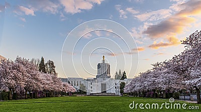 Oregon State Capitol, Salem Stock Photo