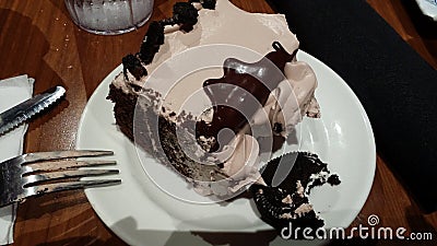 Oreo Cookie Cake Stock Photo