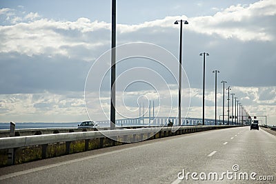 Oresund Bridge Stock Photo