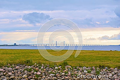 Oresund bridge Stock Photo