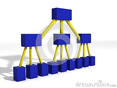 Org chart Stock Photo