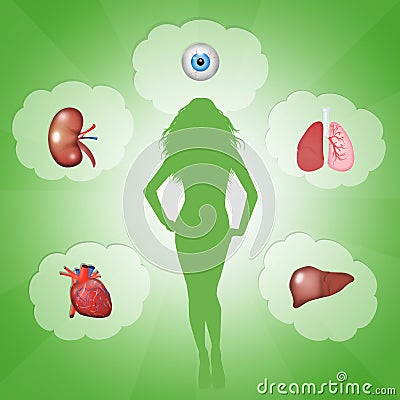 Organ donation Cartoon Illustration