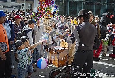 Organ grinder Editorial Stock Photo