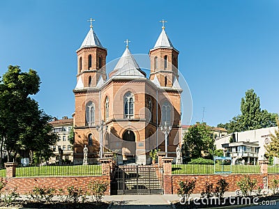 Organ hall located in former armenian church in Chernivtsi, Ukraine Stock Photo