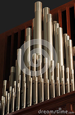 Organ pipes Stock Photo