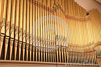 Organ Pipes Stock Photo