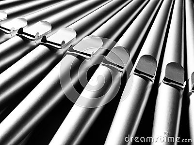 Organ Pipes Stock Photo