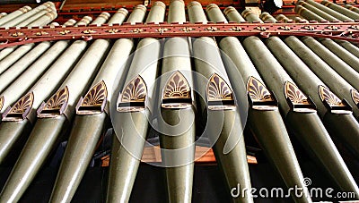 Organ Pipes Stock Photo