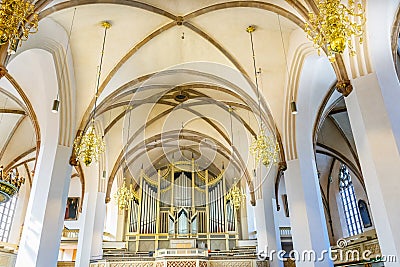 Organ Basilica Saint Mary& x27;s City Church Stadtkirche Lutherstadt Stock Photo