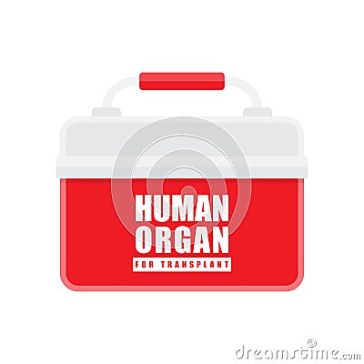 Organ transplantation concept, vector Vector Illustration