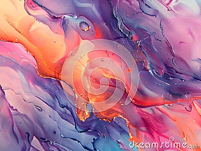 Organic Abstract Forms: Dynamic Morphing and Evolutionary Composition Stock Photo