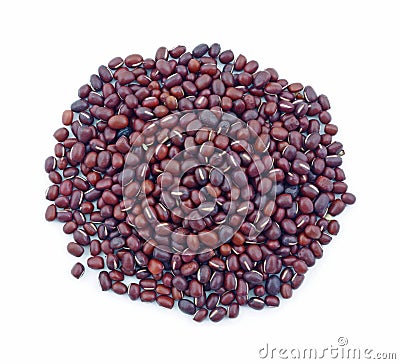 Organic Adzuki beans Stock Photo