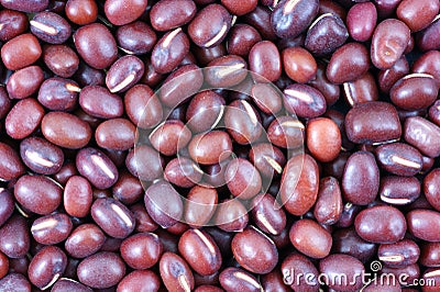 Organic Adzuki beans Stock Photo