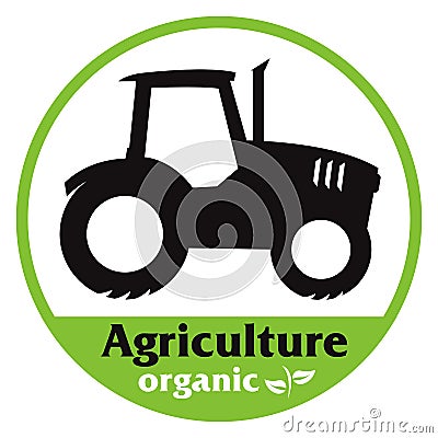 Organic agriculture icon symbol vector Vector Illustration