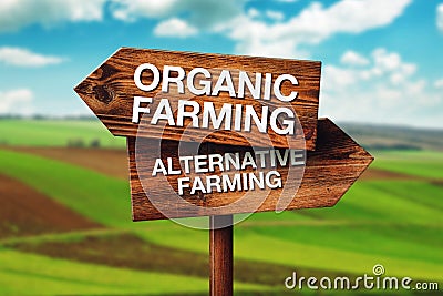 Organic or Alternative Farming Stock Photo