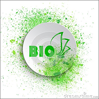 Organic blot bio Vector Illustration