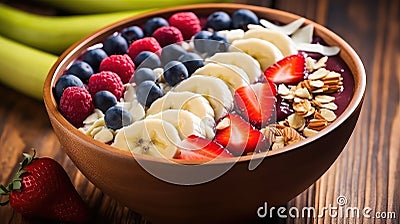 organic breakfast healthy food nutrient Cartoon Illustration