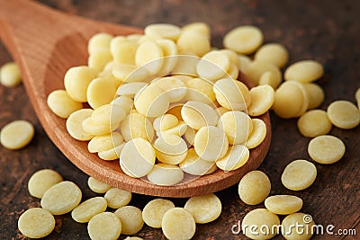 Organic cacao butter Stock Photo