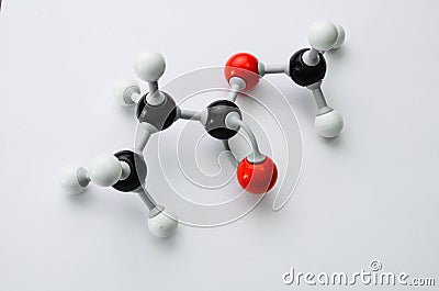 Organic Chemistry molecule model in the name of ester Stock Photo