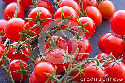 Organic Cherry Tomatoes Stock Photo