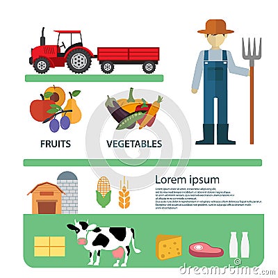 Organic Clean Foods Good Health Template Design Vector Illustration