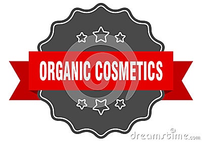 organic cosmetics label. organic cosmetics isolated seal. sticker. sign Vector Illustration