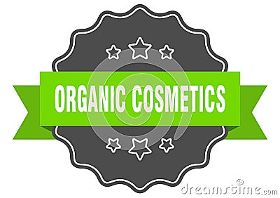 organic cosmetics label. organic cosmetics isolated seal. sticker. sign Vector Illustration