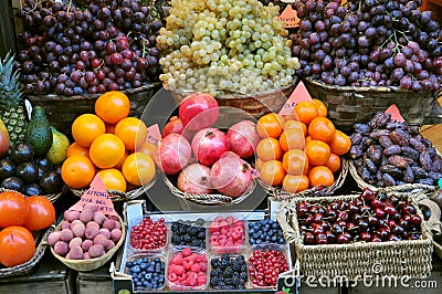 Organic fruit market in Italy Editorial Stock Photo