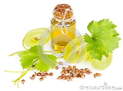 Organic Grape Seed Oil Stock Photo