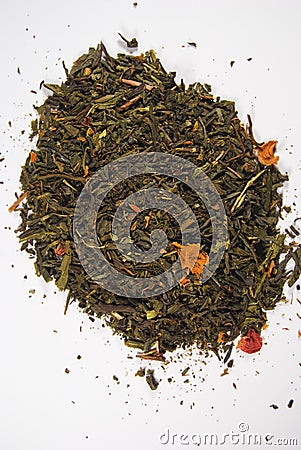 Organic Green Chai Tea Stock Photo