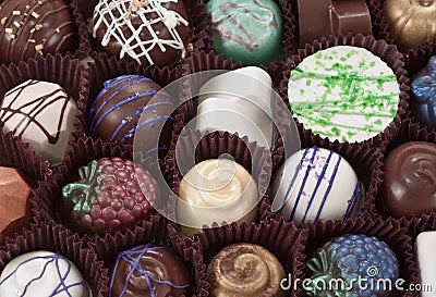 Organic hand crafted chocolate Stock Photo