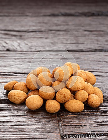 Organic Mexican fried peanuts - Arachis hypogaea Stock Photo