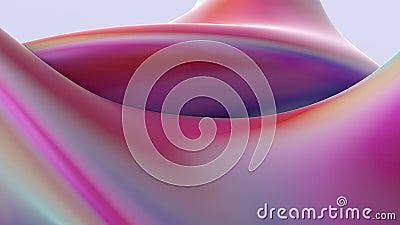 Organic Modern Bezier Curve Beauty Colorful Elegant Modern 3D Rendering Image Abstract Background Stock Photo