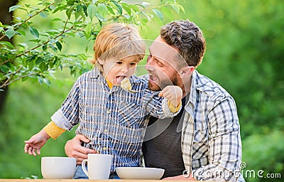 Organic nutrition. Healthy nutrition concept. Nutrition habits. Family enjoy homemade meal. Family time. Nutrition kids Stock Photo