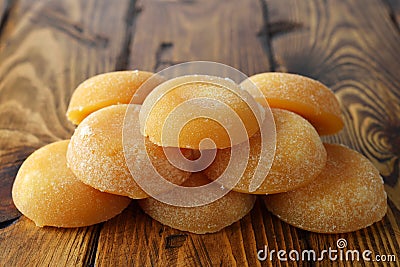 Organic palm sugar Stock Photo