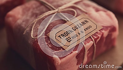 Organic pork fillet, a gourmet indulgence for healthy eating generated by AI Stock Photo