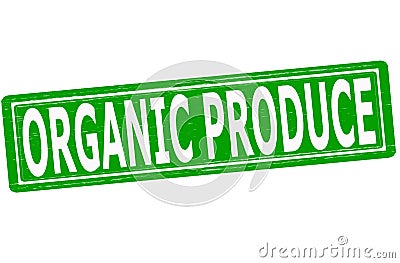 Organic produce Cartoon Illustration